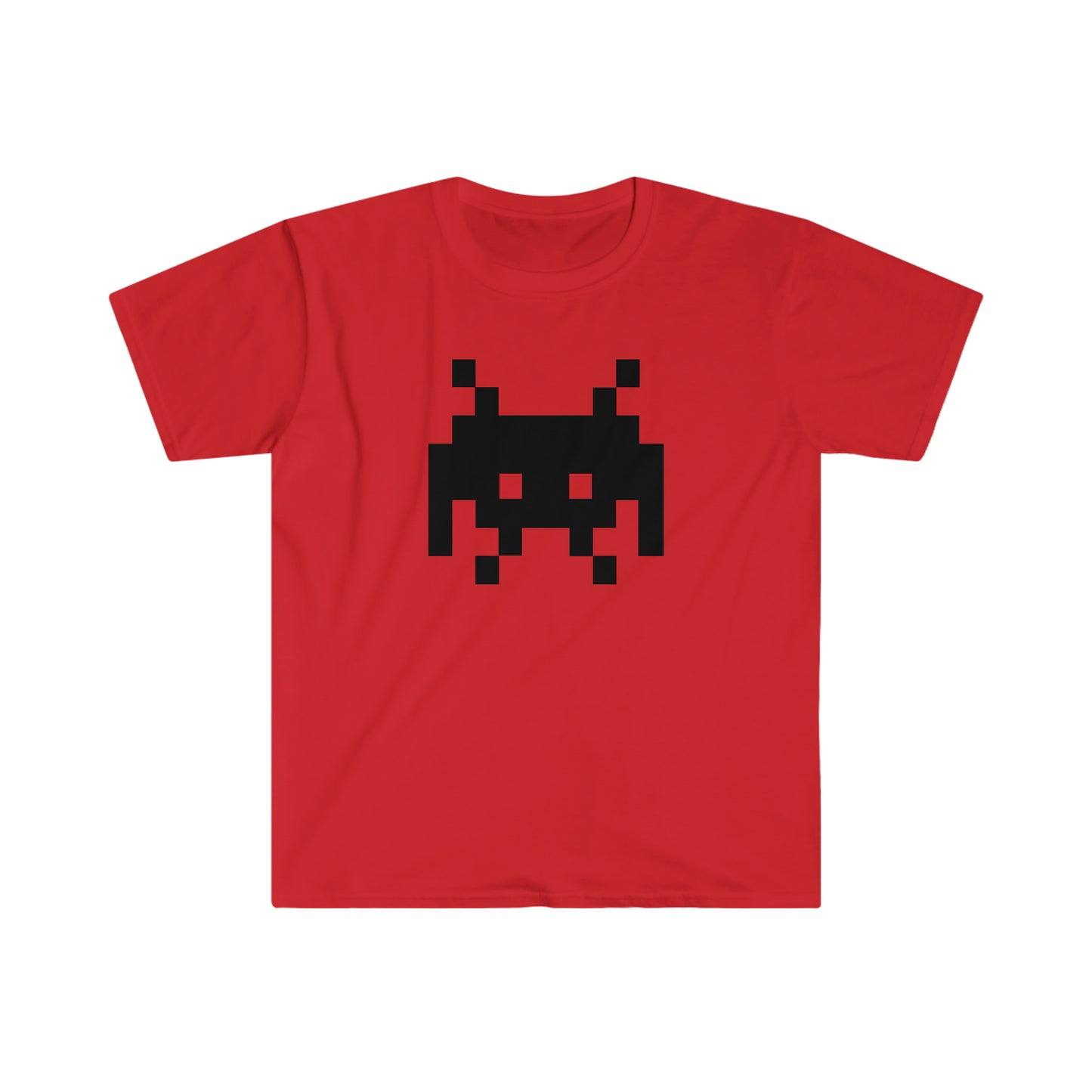 Alien Invader Retro Video Game character Unisex Softstyle T-Shirt