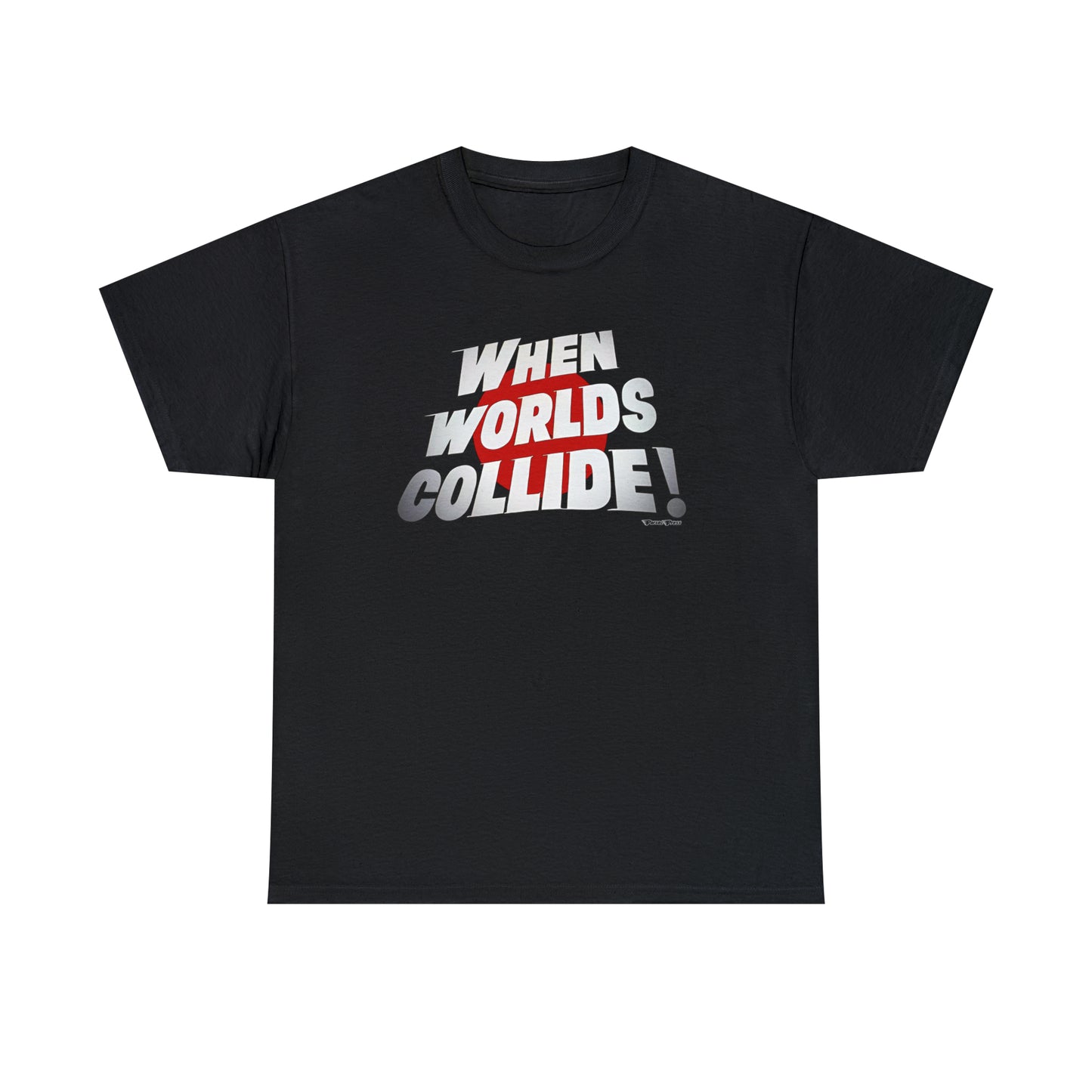 When Worlds Collide T-Shirt, classic science fiction movies, Unisex Heavy Cotton Tee, golden age of sci-fi films,  epic space odyssey