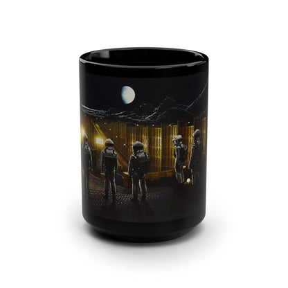 2001 space odyssey Fan Art Black Mug Large 15oz Monolith Coffee cup