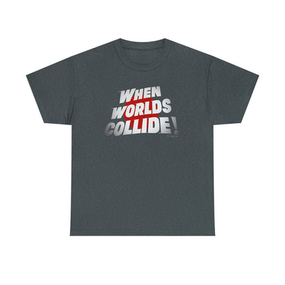 When Worlds Collide T-Shirt, classic science fiction movies, Unisex Heavy Cotton Tee, golden age of sci-fi films,  epic space odyssey