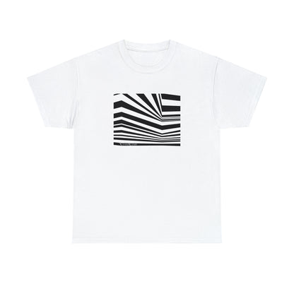 Abstract lines artwork Unisex Heavy Cotton Tee, science fiction, vintage sci-fi t-shirt, space odyssey adventure shirt