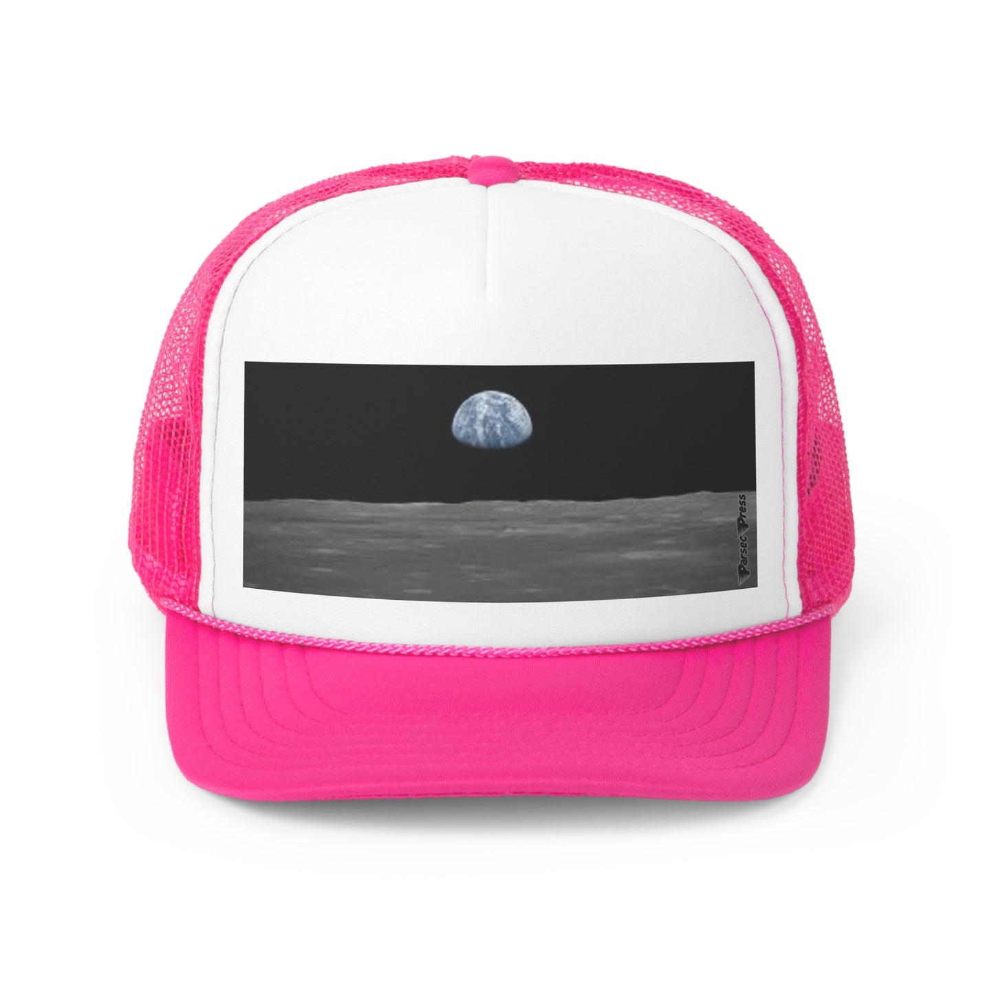 Apollo 8 Earthrise Trucker Cap, Famous Moon photo of earth taken by astronauts, baseball cap