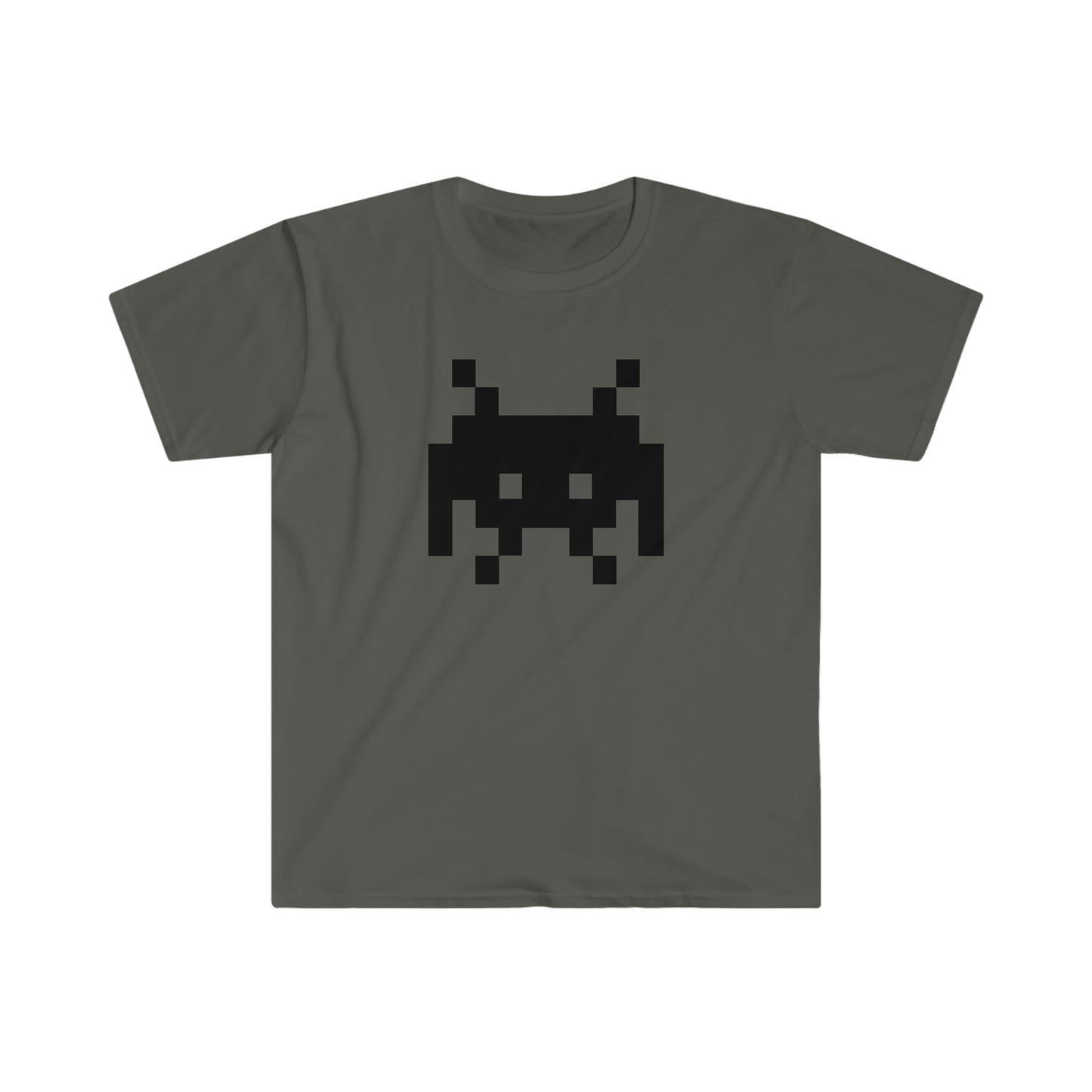 Alien Invader Retro Video Game character Unisex Softstyle T-Shirt