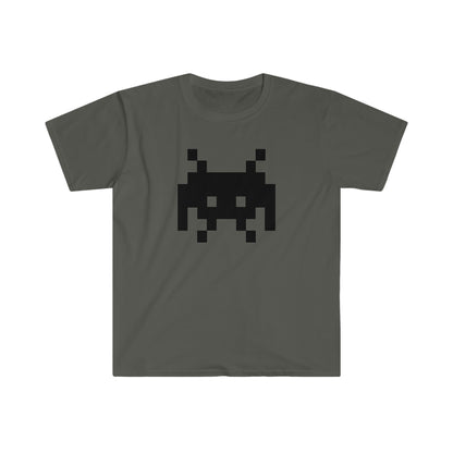 Alien Invader Retro Video Game character Unisex Softstyle T-Shirt