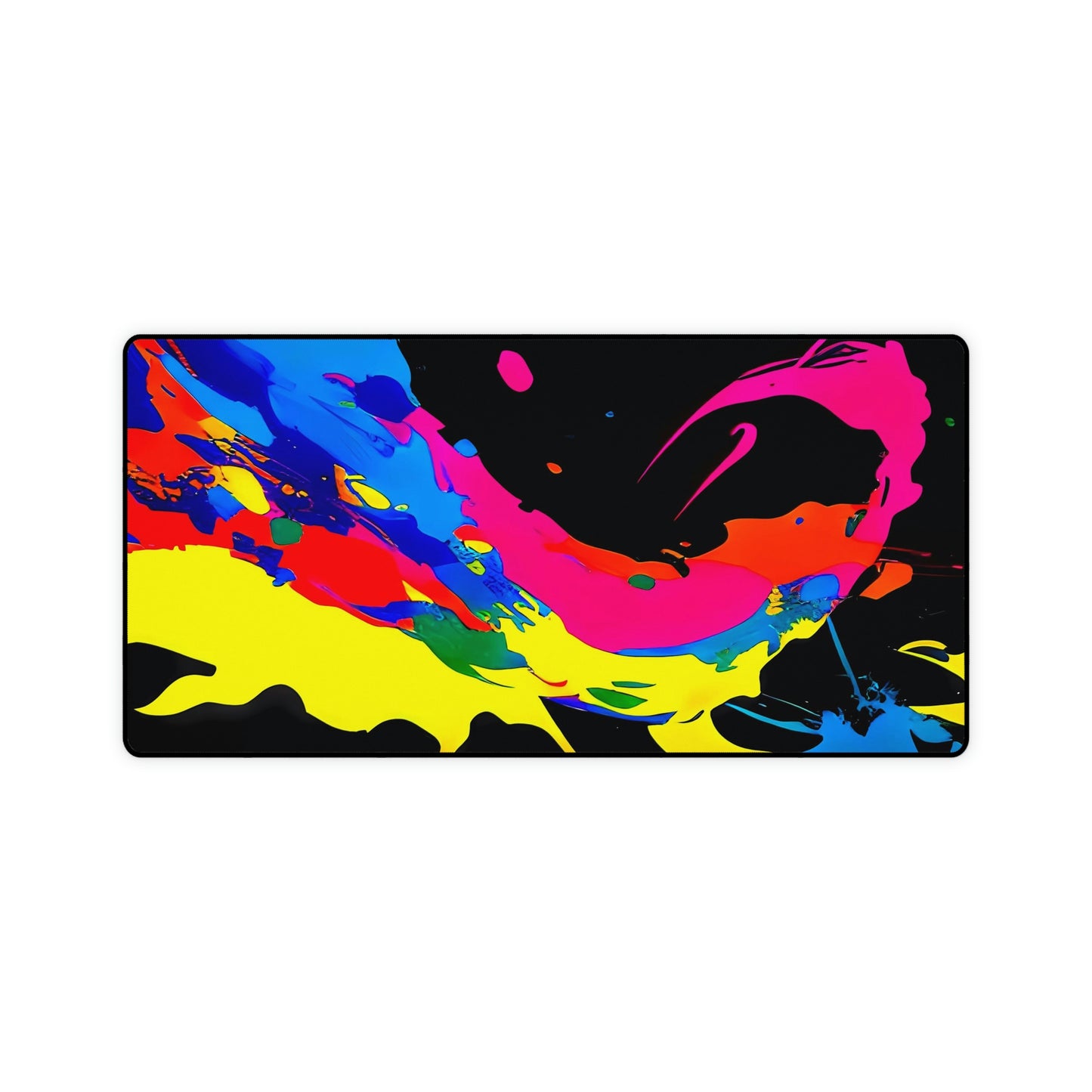 Mouse pad Abstract Art style AI artwork, LARGE computer mouse pad, Gaming Computer Desk Mat, fine art, abstract expressionism