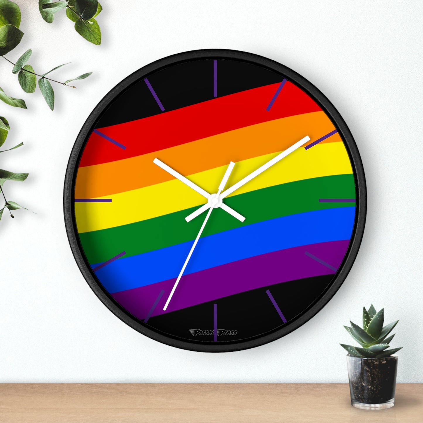 PRIDE Wall Clock LGBTQ Pride Month, Celebrate Equality, Keep time, Pride timepiece