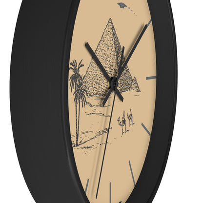 Pyramid Timepiece UFO Wall Clock, Egypt ancient wonders, ancient alien theory, 10 inch wall clock