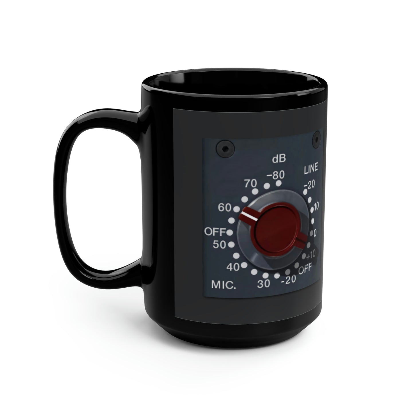 Recording Studio Audio Engineer NEVE Mic Pre British Sound, LARGE Black Mug, 15oz