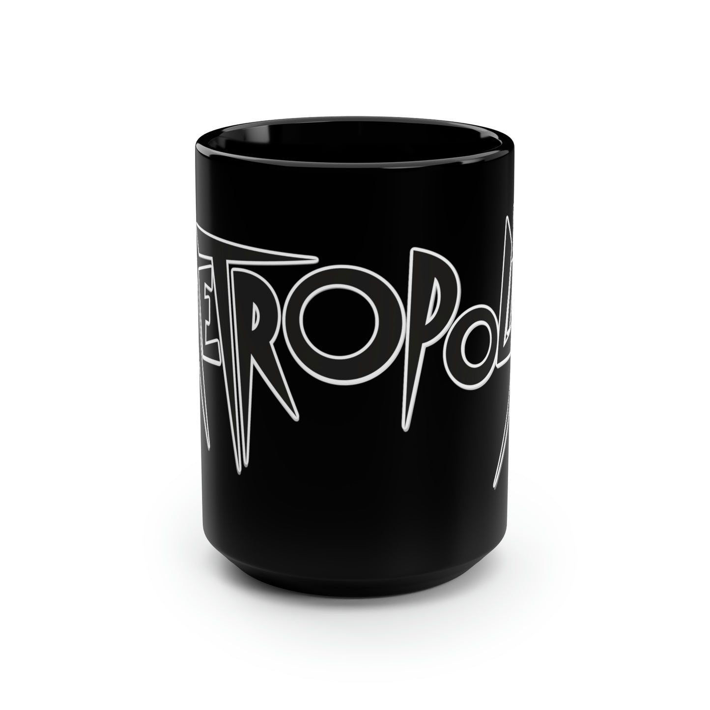 Metropolis mug science fiction machine Robot film of 1927, Classic sci-fi Ceramic Black Mug 15oz