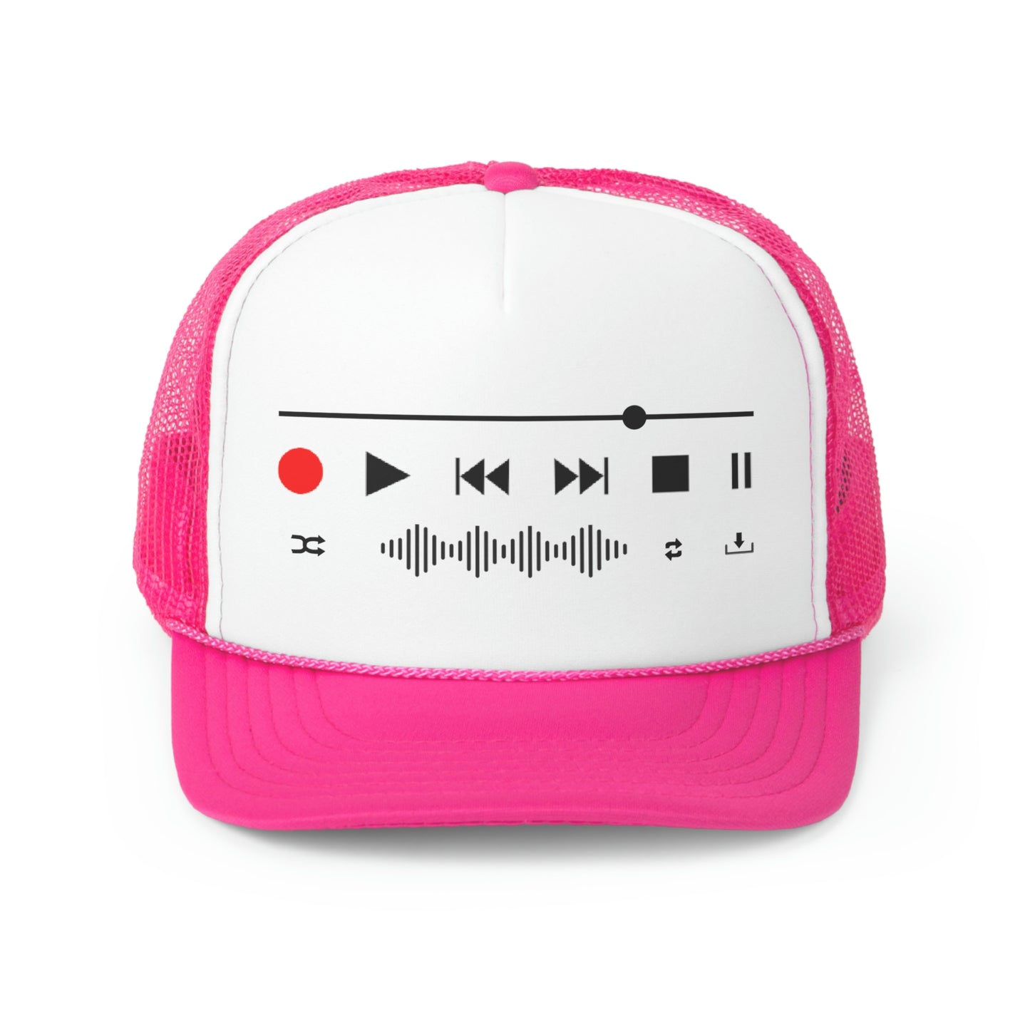 Play Record Rewind Fast Forward Audio Transport Audio Engineer Trucker Cap