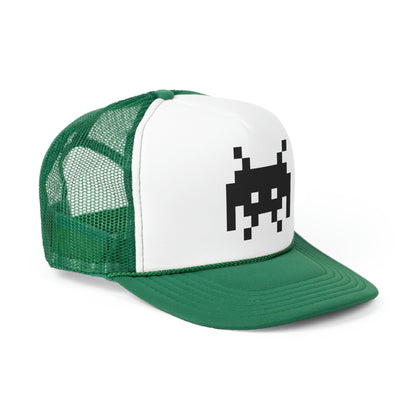 Alien Invader Retro Video Game character hat - unisex Trucker Cap