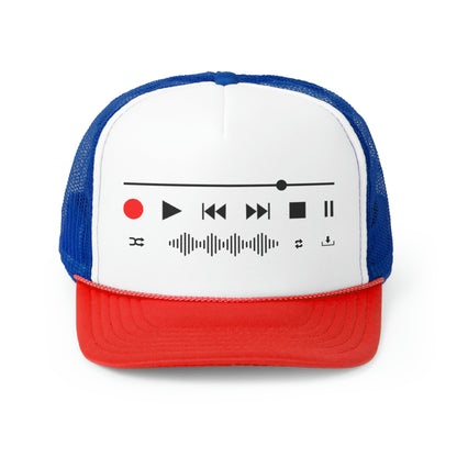 Play Record Rewind Fast Forward Audio Transport Audio Engineer Trucker Cap