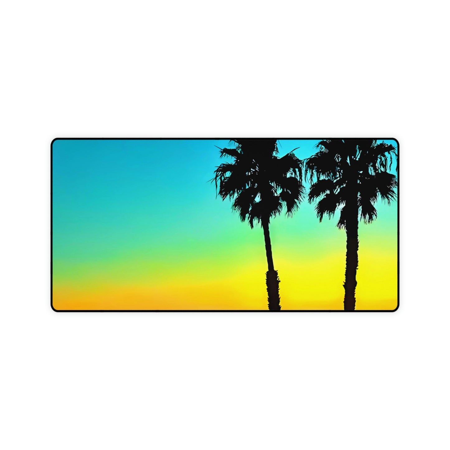 Mouse pad Sunset Beach Socal Lifestyle LARGE computer Gaming Computer Desk Mat, sunset palm trees summer ocean beach