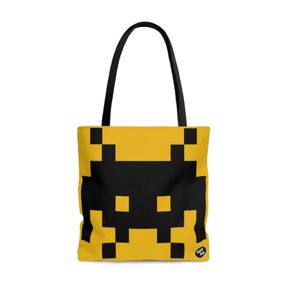 Space Alien Invader 8 bit Retro Video Game character Tote Bag