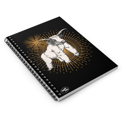 Gorilla Bull Run custom Abstract mashup - Spiral Notebook - Ruled Line