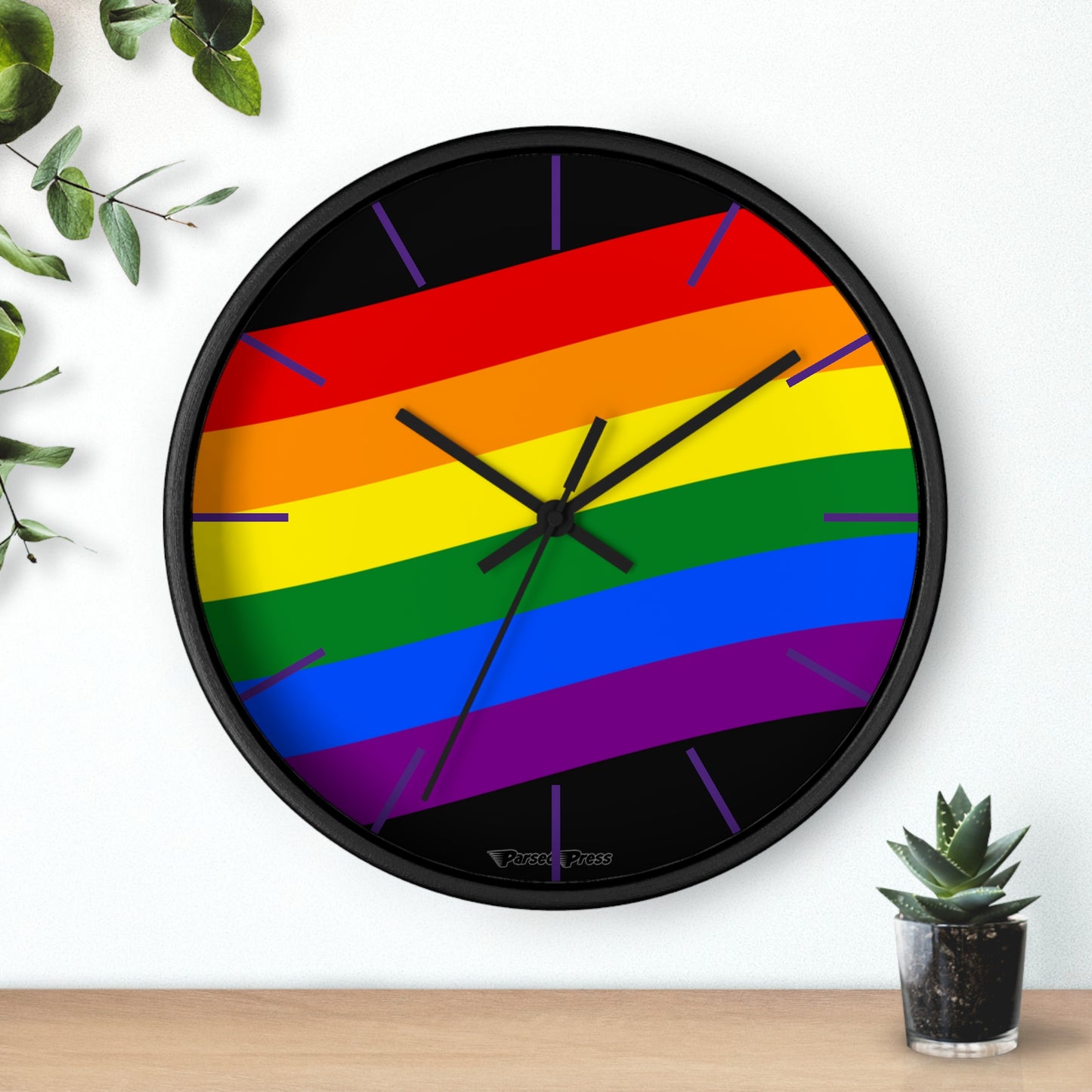 PRIDE Wall Clock LGBTQ Pride Month, Celebrate Equality, Keep time, Pride timepiece