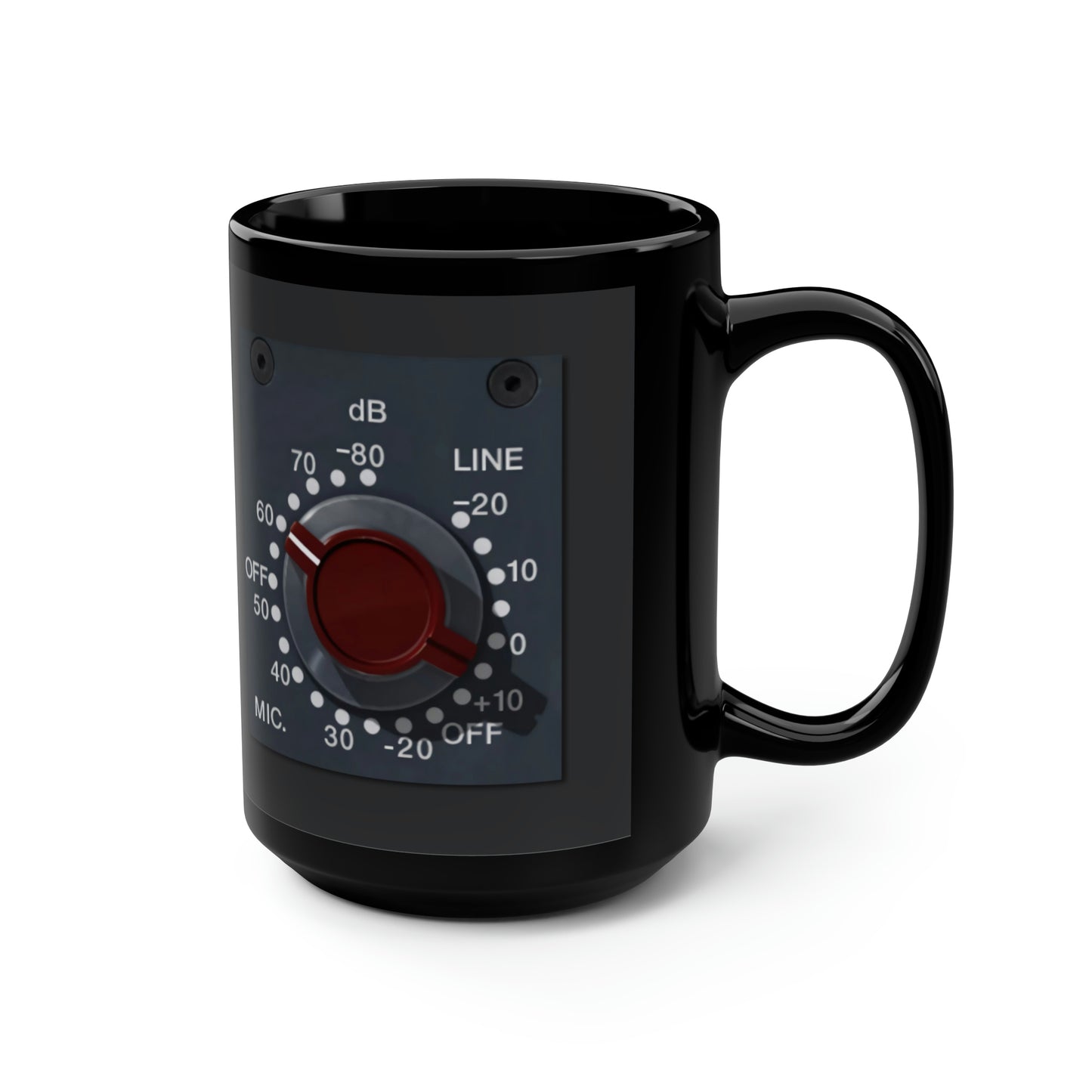 Recording Studio Audio Engineer NEVE Mic Pre British Sound, LARGE Black Mug, 15oz