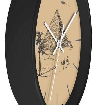 Pyramid Timepiece UFO Wall Clock, Egypt ancient wonders, ancient alien theory, 10 inch wall clock