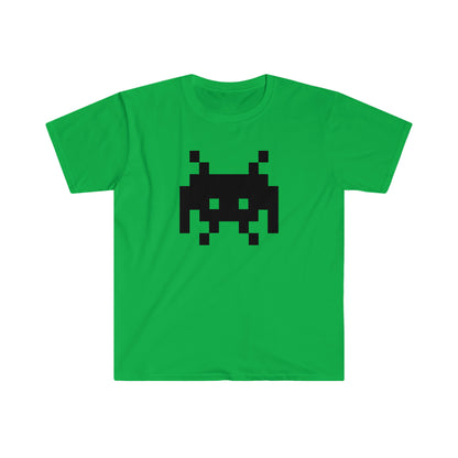 Alien Invader Retro Video Game character Unisex Softstyle T-Shirt