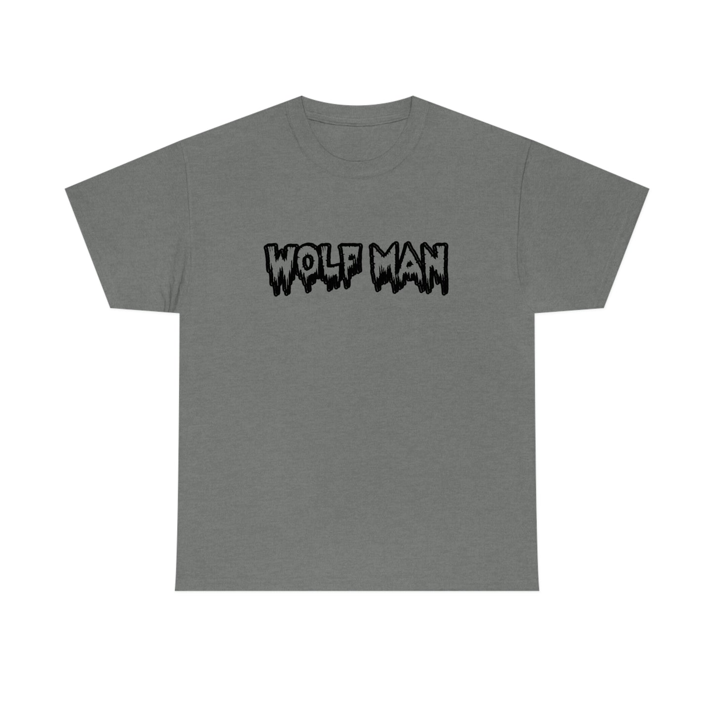 Wolf Man t shirt scary half man half wolf - are you the wolf man? Unisex Heavy Cotton Tee