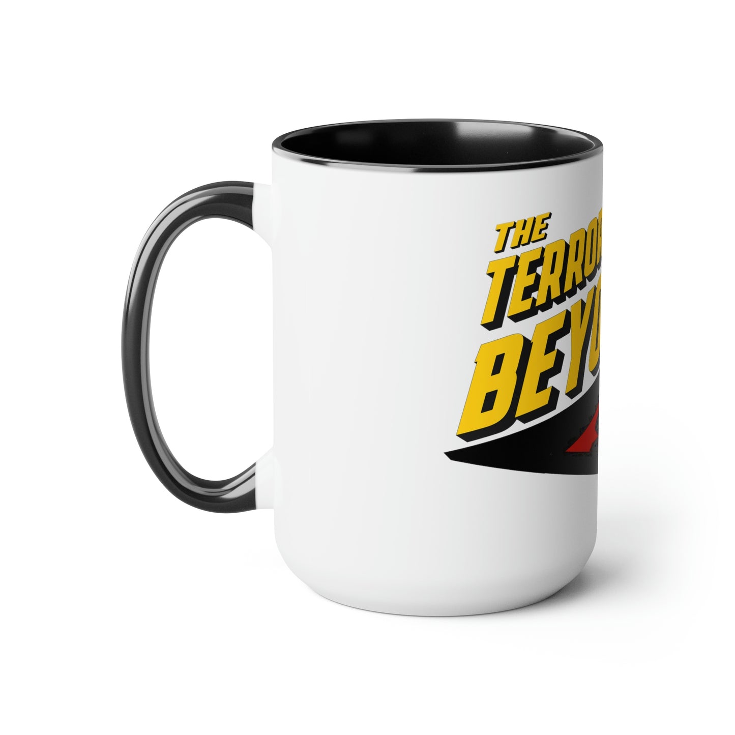 The Terror from Beyond Classic sci fi 1950's Monster Movie Two-Tone Coffee Mug, LARGE 15oz