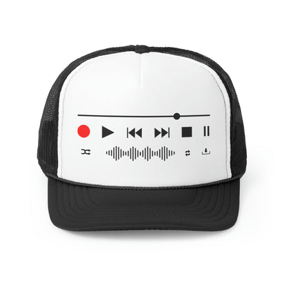 Play Record Rewind Fast Forward Audio Transport Audio Engineer Trucker Cap