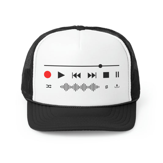 Play Record Rewind Fast Forward Audio Transport Audio Engineer Trucker Cap