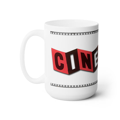 CINERAMA Mug 15oz LARGE Coffee Mug, Hollywood movies, movie memorabilia, classic cinema, Cinerama Dome in Hollywood, film buffs Movie Magic