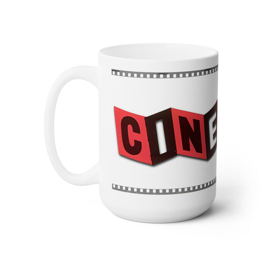 CINERAMA Mug 15oz LARGE Coffee Mug, Hollywood movies, movie memorabilia, classic cinema, Cinerama Dome in Hollywood, film buffs Movie Magic