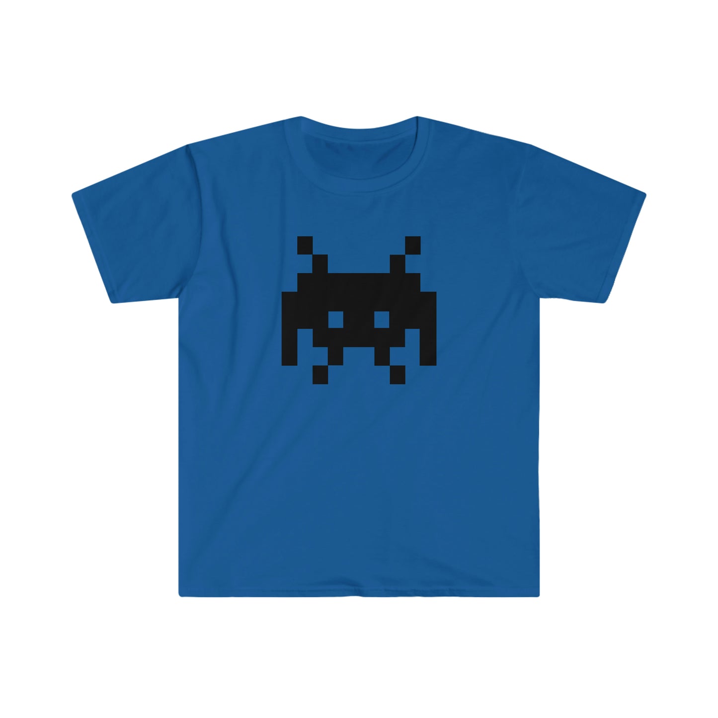 Alien Invader Retro Video Game character Unisex Softstyle T-Shirt