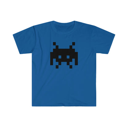 Alien Invader Retro Video Game character Unisex Softstyle T-Shirt