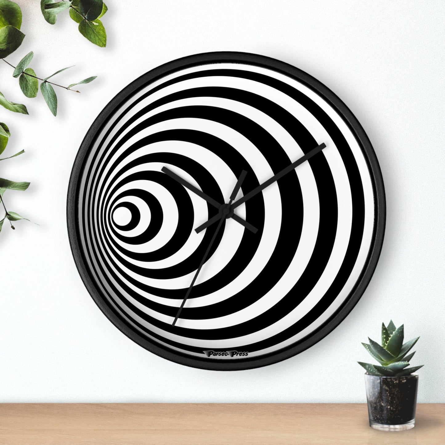 Time is an Illusion Wall Clock, optical illusion, visual paradox, temporal reality, the fabric of space time itself, mysterious wall clock