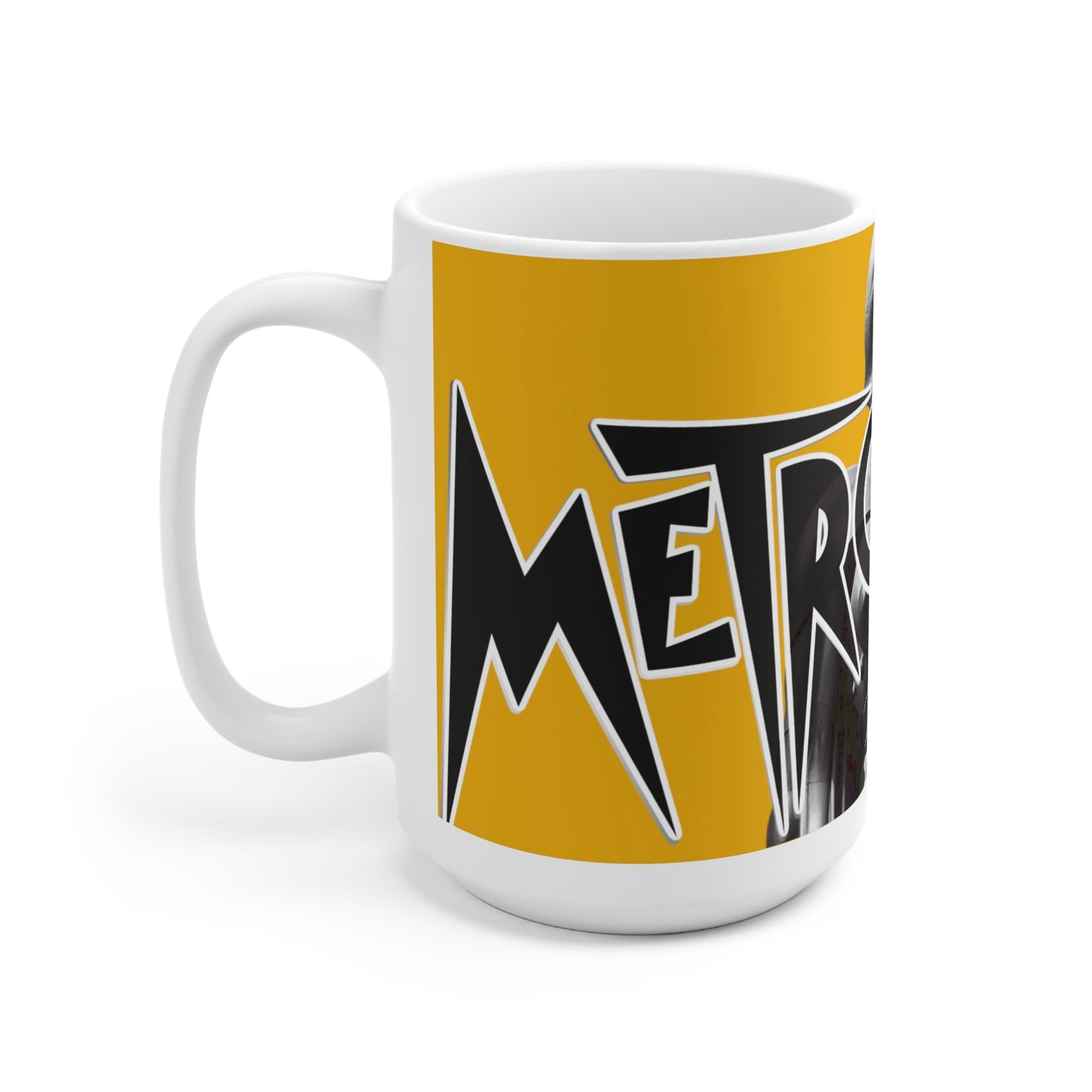 Metropolis mug science fiction machine Robot film of 1927, Classic sci-fi yellow Ceramic Mug 15oz