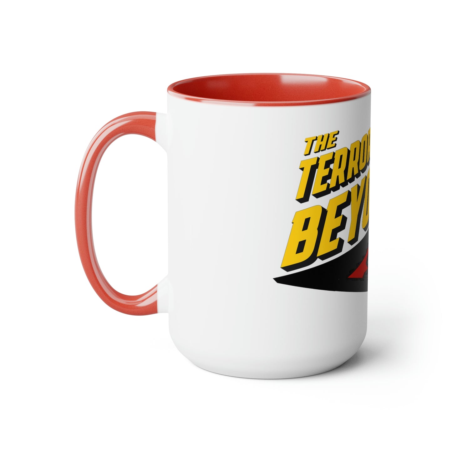 The Terror from Beyond Classic sci fi 1950's Monster Movie Two-Tone Coffee Mug, LARGE 15oz