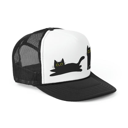 cute cats on hats, wear your cat on a Trucker Cap - cat lovers favorite hat