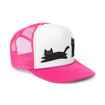 cute cats on hats, wear your cat on a Trucker Cap - cat lovers favorite hat