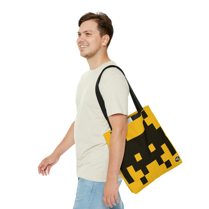 Space Alien Invader 8 bit Retro Video Game character Tote Bag