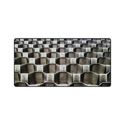 Mouse Pad industrial photo artwork, LARGE computer mouse pad, Gaming Computer Desk Mat, fine art, industrial design GRID Matrix style art