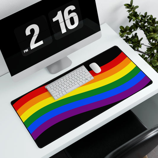 PRIDE Computer Mouse Pad Desk Mat, LBGTQ Proud Rainbow Colors