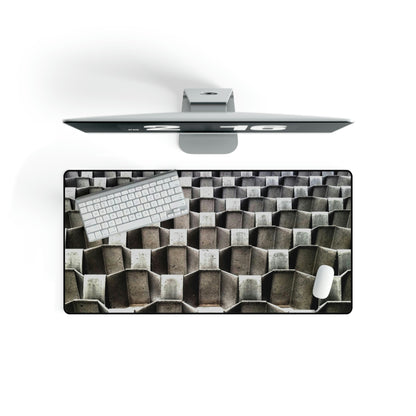 Mouse Pad industrial photo artwork, LARGE computer mouse pad, Gaming Computer Desk Mat, fine art, industrial design GRID Matrix style art