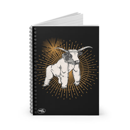 Gorilla Bull Run custom Abstract mashup - Spiral Notebook - Ruled Line